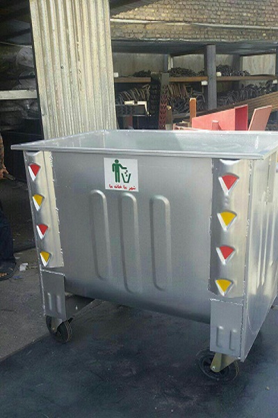 ابعاد انواع سطل زباله شهری
