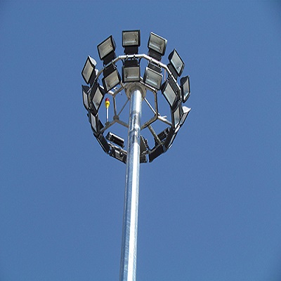 نصب انواع برج روشنایی با فونداسیون پیش ساخته