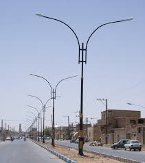 ساخت پایه های روشنایی خیابانی ارزان قیمت