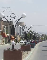 ساخت پایه چراغ های خیابانی تهران