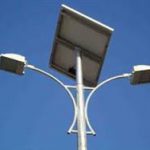ساخت پایه چراغ های خیابانی خورشیدی