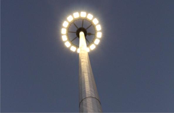 قابلیت تغییر رنگ چراغ برج نوری
