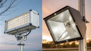 برج نوری ۹ متری با پروژکتور LED یا متال هالید؟ کدام نور بهتری می دهد؟ 10 برج نوری 9 متری با پروژکتور LED یا متال هالید؟