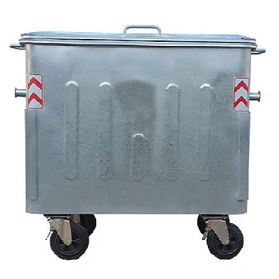سطل زباله فلزی 1100لیتری 2 سطل زباله فلزی 1100لیتری
