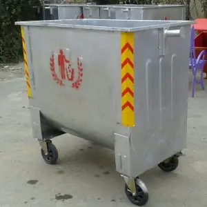 سطل زباله فلزی مشهد با ورق گالوانیزه 5 سطل زباله فلزی مشهد